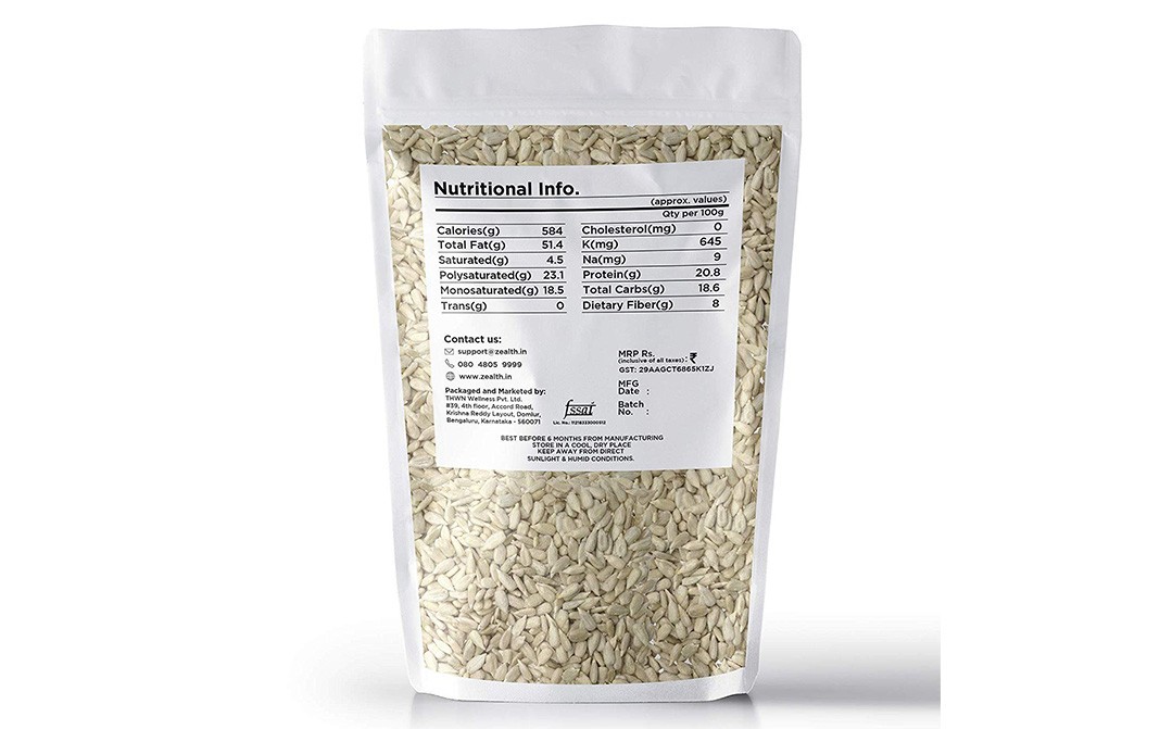 Zealth Sunflower Seeds    Pack  250 grams